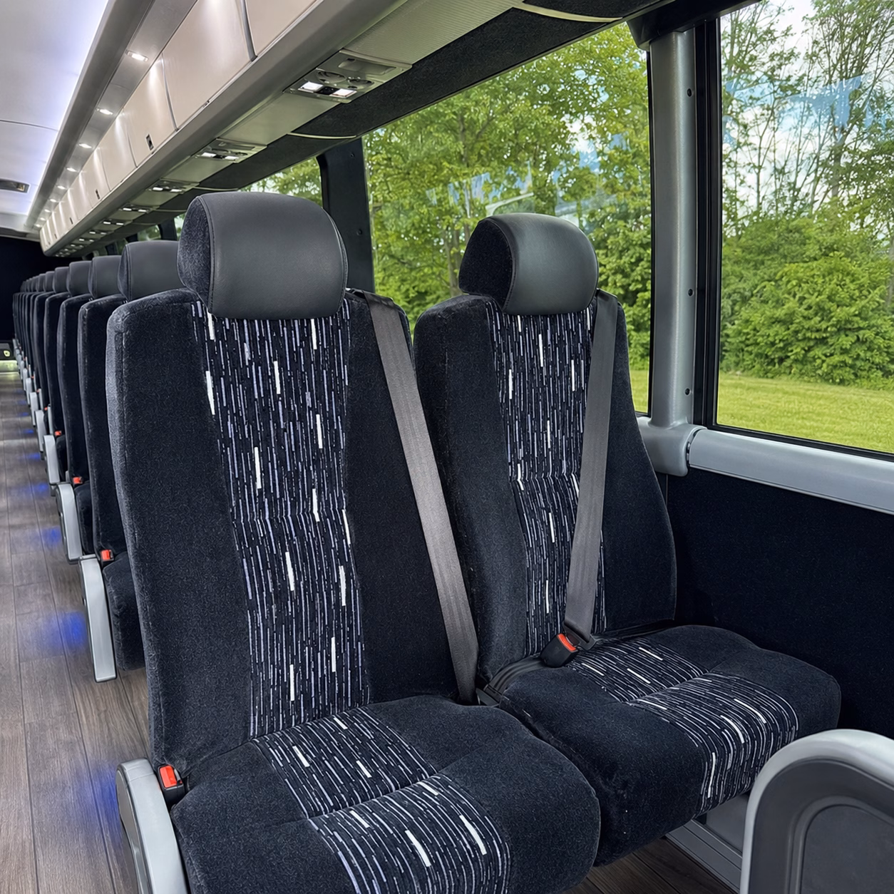 tallahassee charter bus services interior
